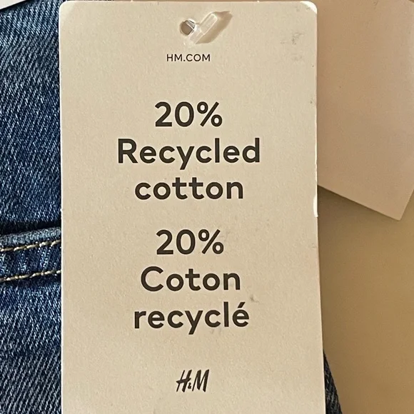 H&M Kids Slim Fit Jeans Size 10 Adjustable Waist Blue Denim New With Tags - Picture 6 of 10